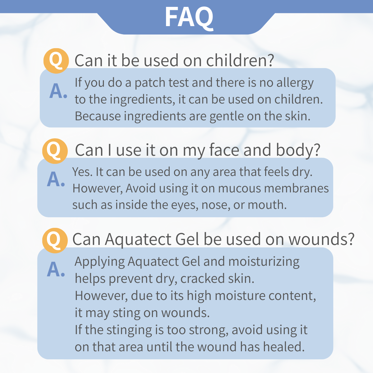 Aquatect Gel 100g【For Hand Eczema】