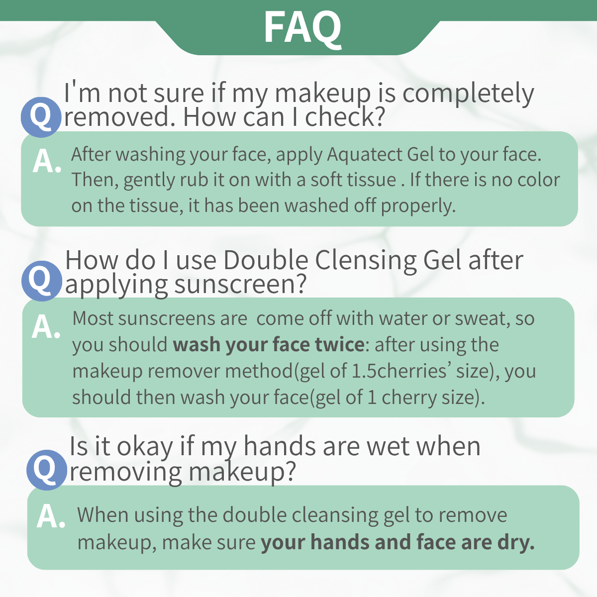 Aquatect Gel【Trial Set For Face Skincare】
